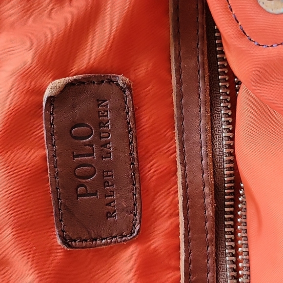 GORGEOUS  VINTAGE POLO RALPH LAUREN LARGE SHOULDER BAG - Picture 11 of 16